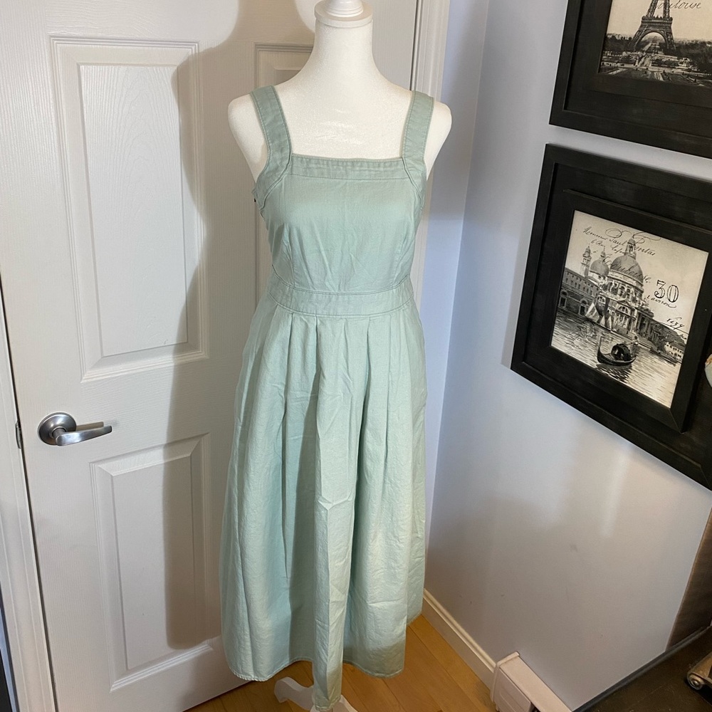 Universal Thread Midi Square Neck Fit and Flare Dress